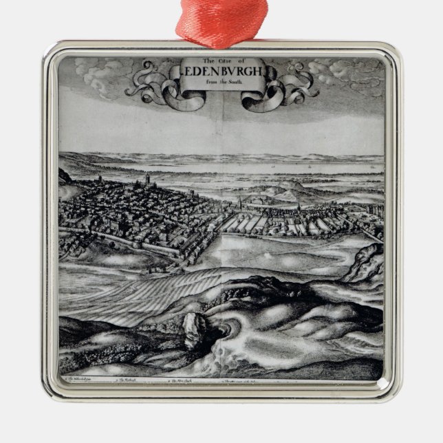 Adorno Metálico La ciudad de Edimburgo del sur (Frente)