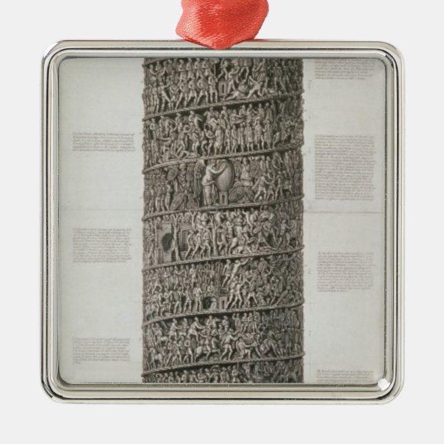 Adorno Metálico La columna de Trajan (grabado) (Frente)