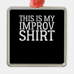 Adorno Metálico "La Comedia De La Actriz De "Improv Acress" Esta E