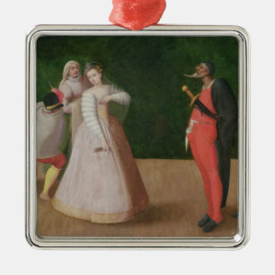 Adorno Metálico La compañía del dell'Arte de Commedia