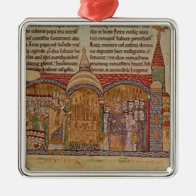 Adorno Metálico La consagración de la iglesia en Cluny (Frente)