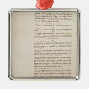 Adorno Metálico La constitución de Estados Unidos, 1787