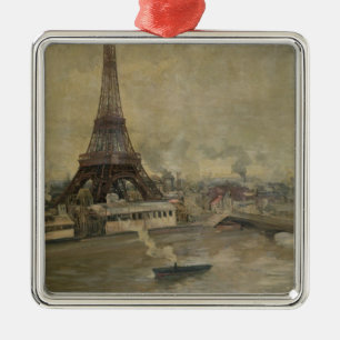 Adorno Metálico La construcción de la torre Eiffel