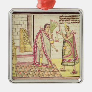 Adorno Metálico La coronación de Montezuma II