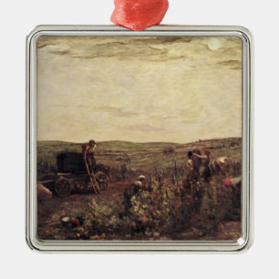 Adorno Metálico La cosecha de vino en Borgoña, 1863