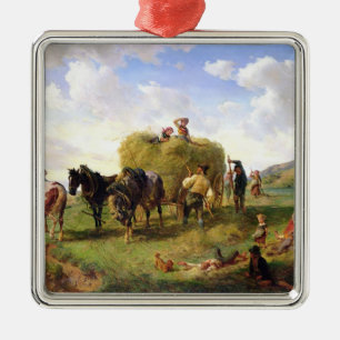 Adorno Metálico La cosecha del heno, 1869
