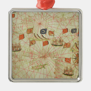 Adorno Metálico La costa de Turquía y de Chipre