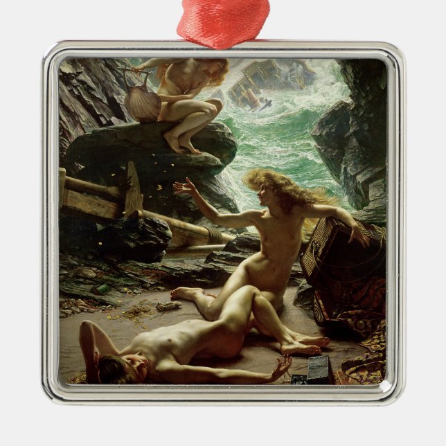 Adorno Metálico La cueva de la tormenta Nymphs, 1903 (aceite en (Frente)