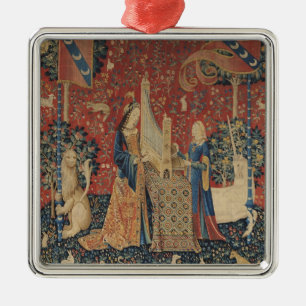 Adorno Metálico La Dama y la Unicornio: 'Audiencia'