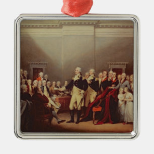 Adorno Metálico La dimisión de George Washington