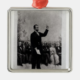 Adorno Metálico La dirección de Lincoln en Gettysburg, 1895