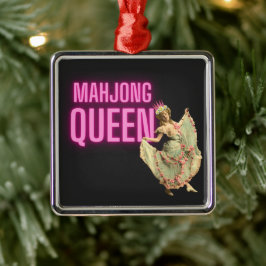 Adorno Metálico La divertida vendimia Mahjong Queen