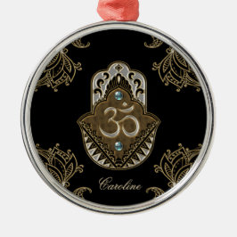 Adorno Metálico La elegante señal Ohm.