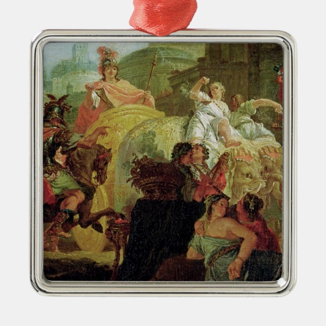 Adorno Metálico La entrada de Alexander el grande (Frente)