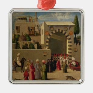 Adorno Metálico La entrevista del embajador veneciano