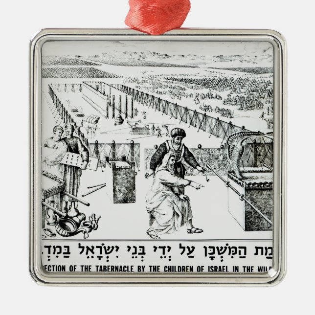 Adorno Metálico La erección del tabernáculo (Frente)