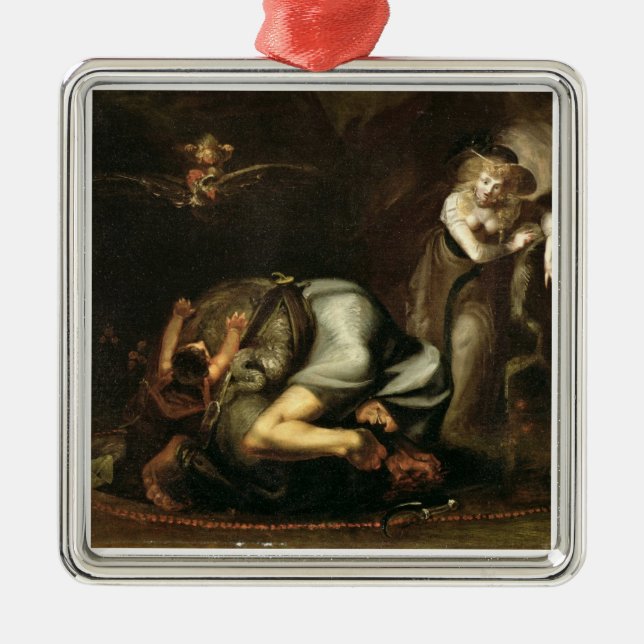 Adorno Metálico La escena de brujas "del Masque del Queens" por (Frente)