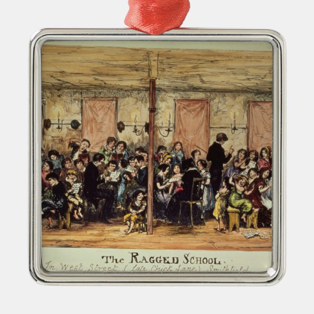 Adorno Metálico La escuela desigual, calle del oeste, Smithfield (Frente)