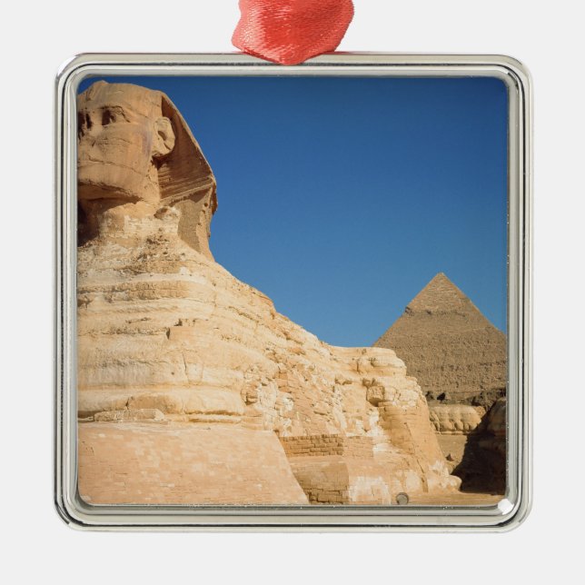 Adorno Metálico La esfinge y la pirámide de Khafre, Giza (Frente)