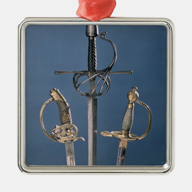 Adorno Metálico La espada del oficial de la infantería (Frente)