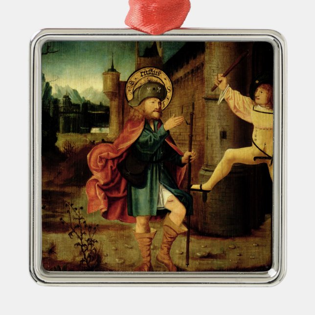 Adorno Metálico La expulsión del santo Roch de Roma (Frente)