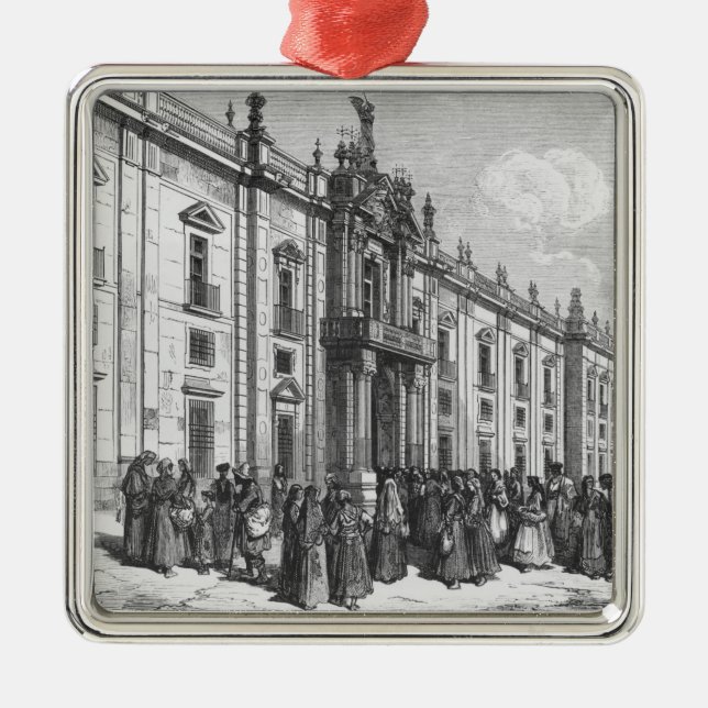 Adorno Metálico La fábrica del tabaco en Sevilla (Frente)