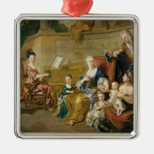 Adorno Metálico La familia de Franqueville, 1711