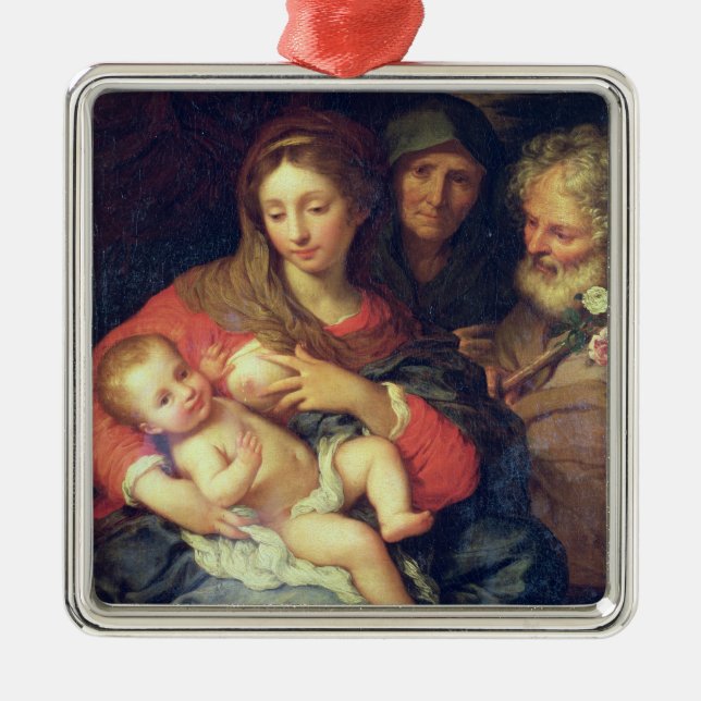 Adorno Metálico La familia santa con Elizabeth (aceite en el (Frente)