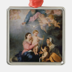 Adorno Metálico La familia santa o la Virgen de Sevilla