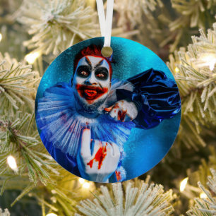 Adorno Metálico La figura siniestra de payaso de Halloween de Slip