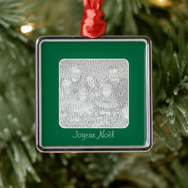 Adorno Metálico La frontera verde personalizada Joyeux Noël (Árbol)