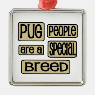 Adorno Metálico La gente de Pug es un perro gracioso de raza espec