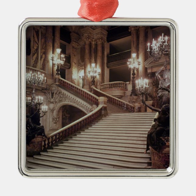Adorno Metálico La gran escalera de la Ópera Garnier (Frente)
