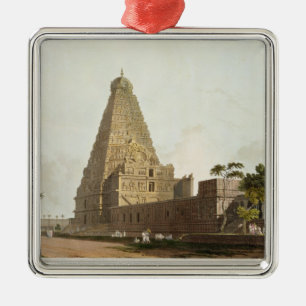 Adorno Metálico La gran pagoda, Tanjore, placa XXIV de 'Oriente