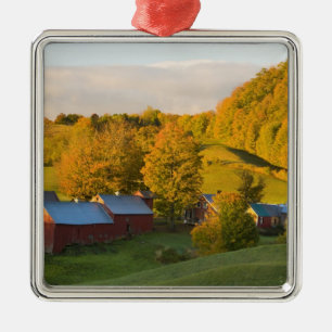 Adorno Metálico La granja Jenne en Woodstock, Vermont. Otoño. 2