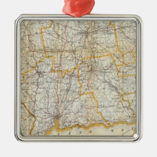 Adorno Metálico La guía de Mendenhall, mapa de camino Connecticut