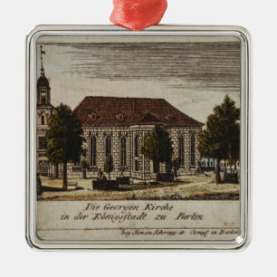 Adorno Metálico La iglesia de San Jorge en Konigsstadt,