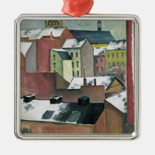 Adorno Metálico La iglesia de St Mary en Bonn en Snow, 1911