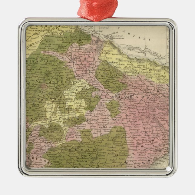 Adorno Metálico La India y Sri Lanka (Frente)