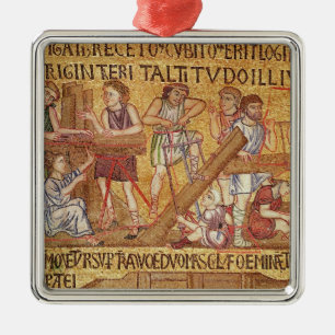 Adorno Metálico La inundación, del atrio, detalle del