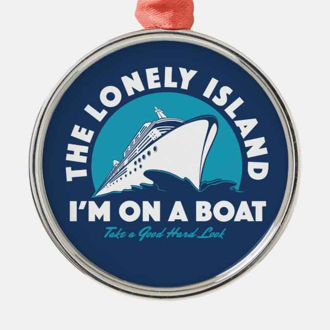 Adorno Metálico La isla sola - tome una mirada (Frente)