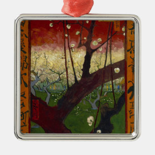Adorno Metálico La japononaiserie de Van Gogh después de Hiroshige