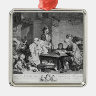 Adorno Metálico La lectura de la biblia