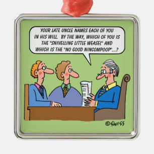 Adorno Metálico La lectura del abogado del estado de la