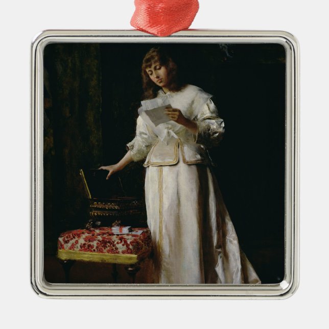 Adorno Metálico La letra de amor (Frente)