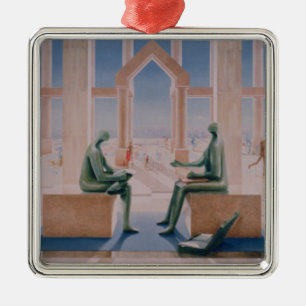 Adorno Metálico La ligereza de las actividades bancarias 1989