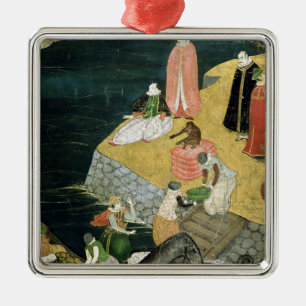 Adorno Metálico La llegada de los portugueses a Japón