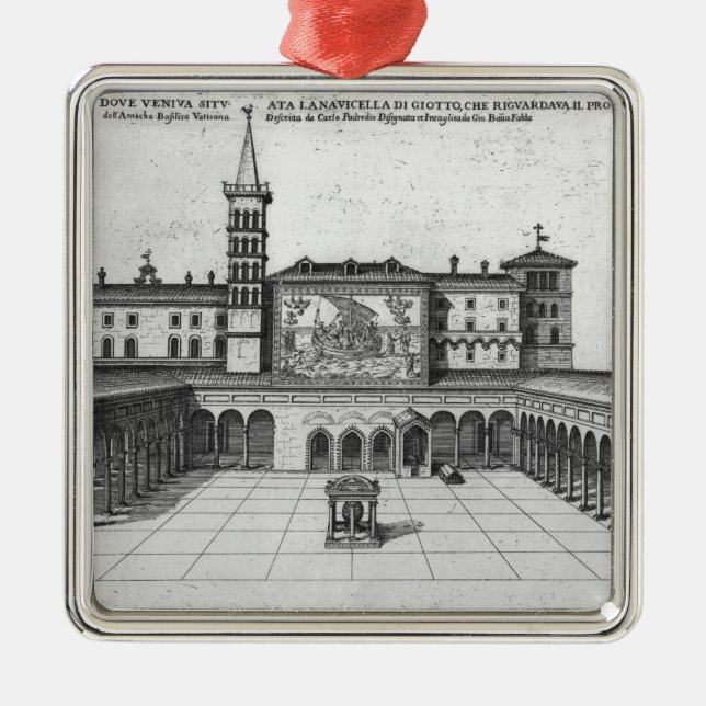 Adorno Metálico La logia de la bendición del Vatican viejo (Frente)