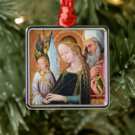 Adorno Metálico La Madonna Esperanzada con la Plaza de San José