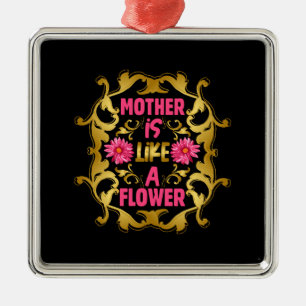 Adorno Metálico La Madre Es Como Una Flor